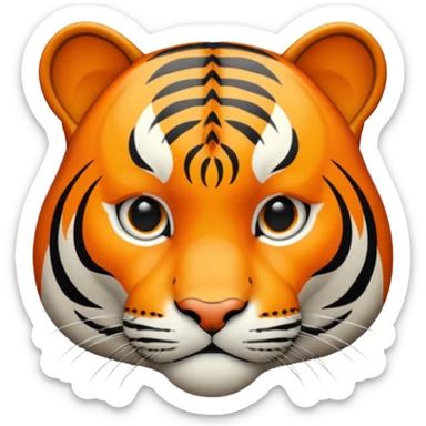make the tiger cooler, more jazzy sticker