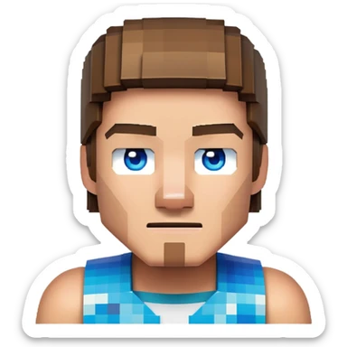 Minecraft Steve character sticker