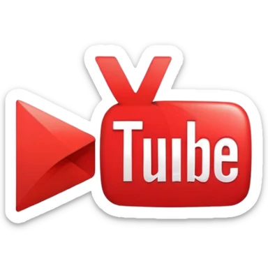 red youtube logo alternative sticker