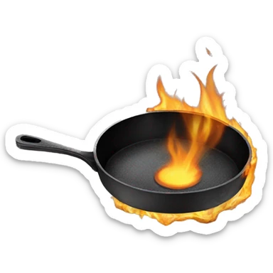 Burnt Frying Pan sticker
