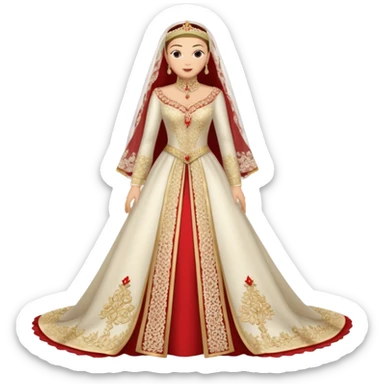 Robe mariage roi Mohammed VI sticker