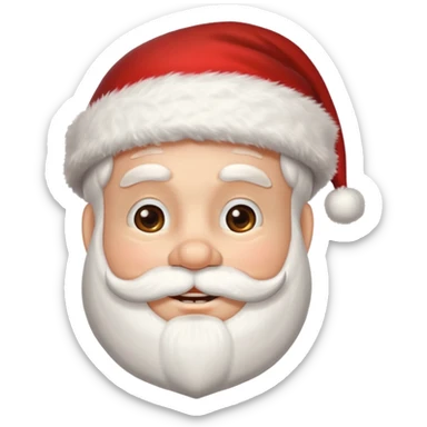 santa claus con ortodoncia sticker