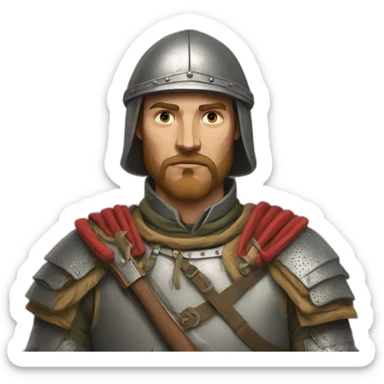 13th century belarusian infantryman sticker