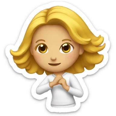 Fille qui fait un dab  sticker