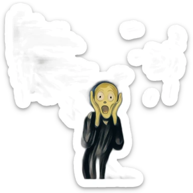 munchThe scream by Edvard munch sticker