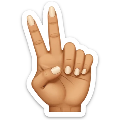 i want to create simple enoji for whatsapp the amojy of hand with the middle finger down sticker