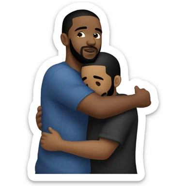 Kendrick Lamar hug drake sticker