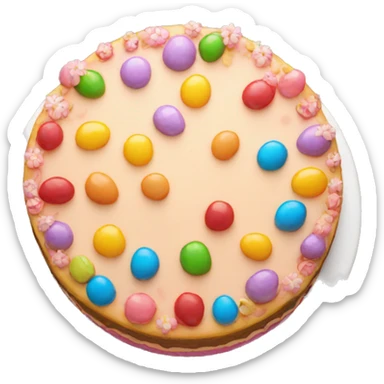 birthdaycake top view sticker