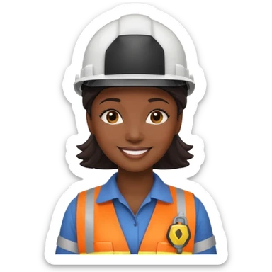Ingeniera mujer negra sticker