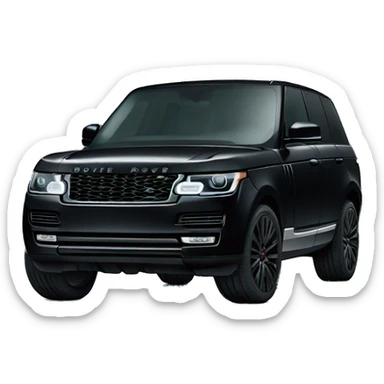 Black Range Rover  sticker