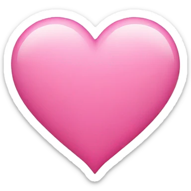 Pink heart sticker