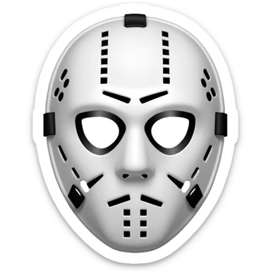 Masque de hockey de kanye west sticker