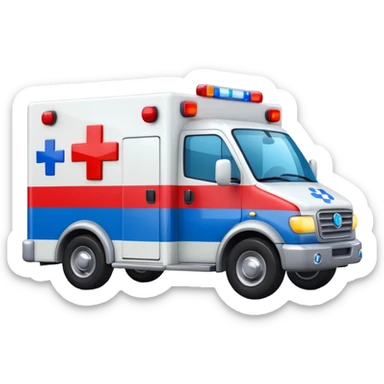 ambulance Siren light sticker