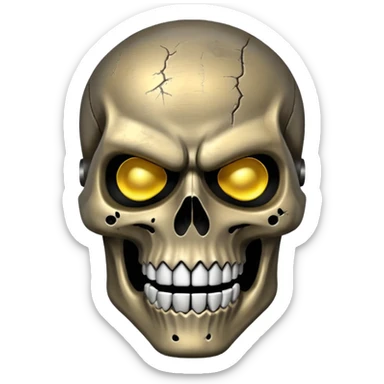 Iron maiden skull sticker