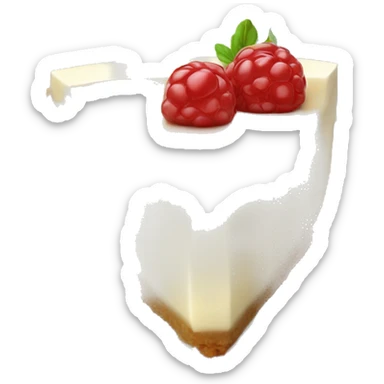 one tasty cheesecake with cream  sticker