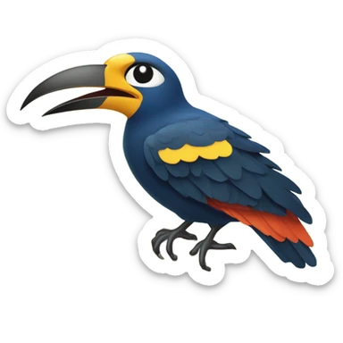 oiseau emblematique de nouvelle caledonie cagou sticker