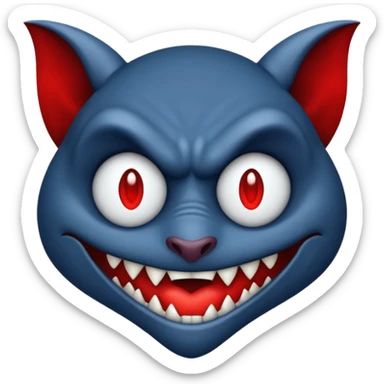 O inima mov,cu trecere spre albastru deschis si coada de drac! sticker