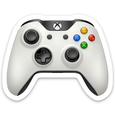 White Xbox controller  sticker