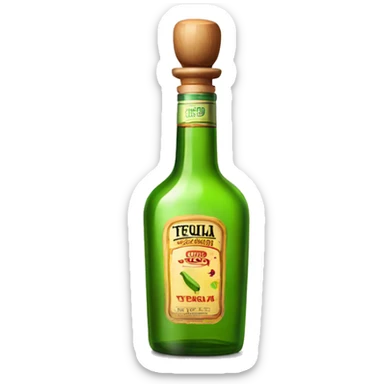 Tequila bottle no brand sticker
