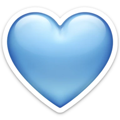 Cuore che ricorda un opera d arte di monet, un po’ più pallido e con più azzurrino  sticker