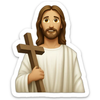 Jesus cross sticker