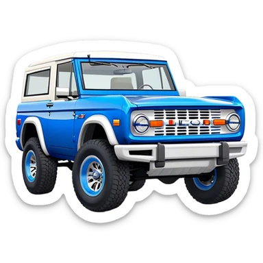 Ford Bronco - Ford (Model Year: 2021) (Iconic colour: Blue) sticker