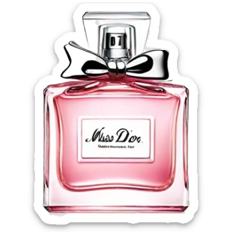 Miss dior perfume sticker