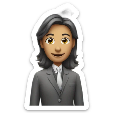 real estate agent in front of a mansion sticker