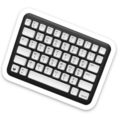 Teclado basico sticker