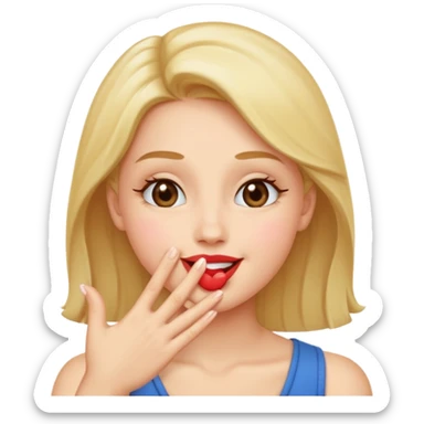 blowing kiss sticker