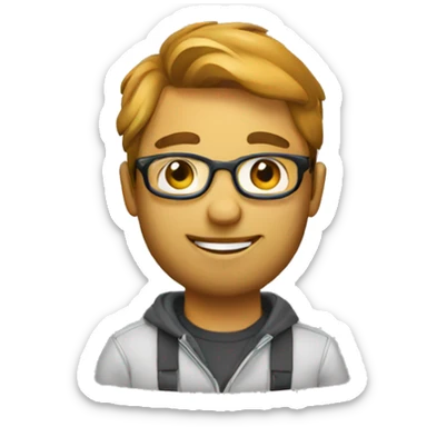 human graphic designer sticker