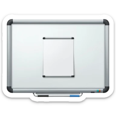 whiteboard in classroom mounted on wall sticker