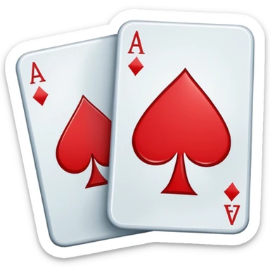 Generate a simple app logo for an app called "twoseven". It is a Poker app and the logo should be the corners of 2 poker cards next to each other - A 2 of Diamonds and a 7 of Clubs. sticker