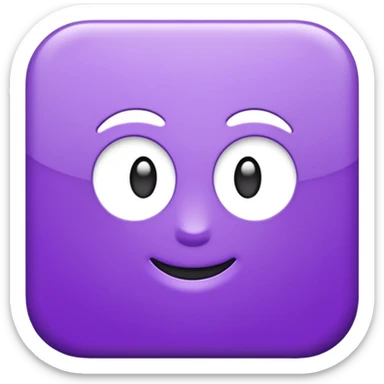 text that spells "me" in a shiny purple font sticker with white outline sticker