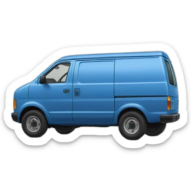 NISSAN BLUE 1986 VAN PRAIRIE sticker