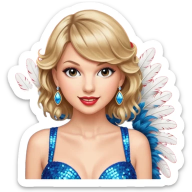 Taylor swift in the life a showgirl  sticker