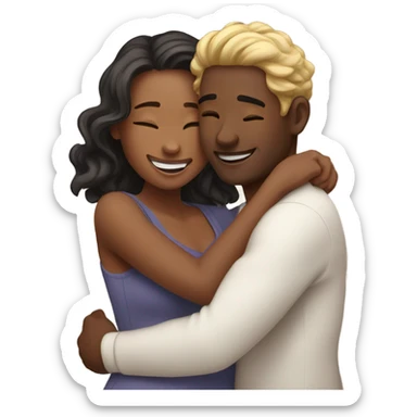 Cute couple in love  sticker