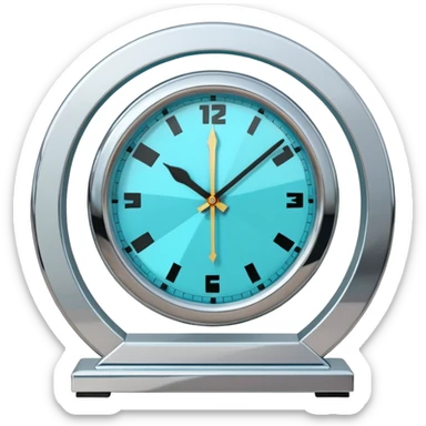 postmodern mantel clock sticker