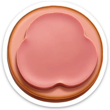 single slice of pink bologna sticker