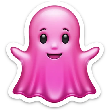 pink snapchat ghost sticker