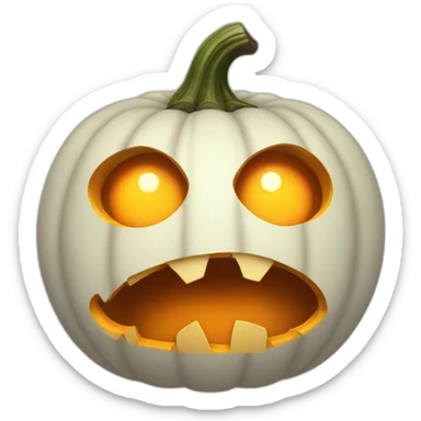 The Astonished Pumpkin sticker