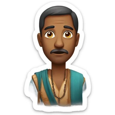 Indian man that can’t sleep sticker