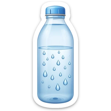 Store bought Water bottle sticker