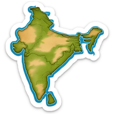 South Asia map emoji sticker