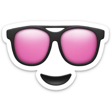 Pink sunglasses sticker
