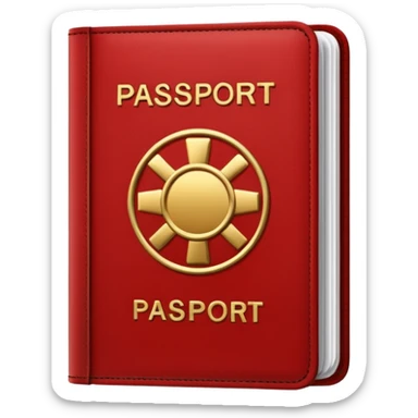 passport, red sticker