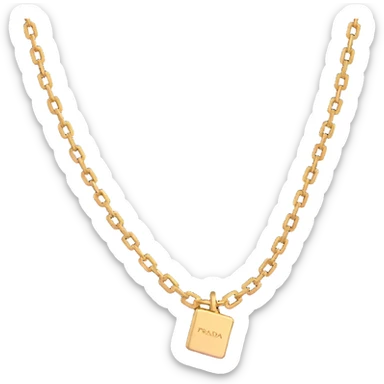 Prada chain jewelry sticker