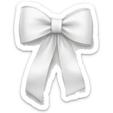 white bow sticker