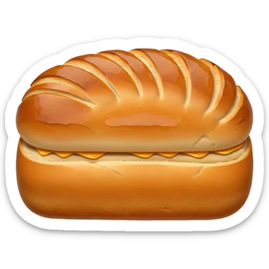 bread loaf taking a nap sticker