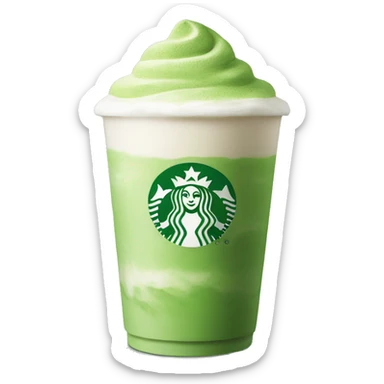 Starbucks matcha latte sticker